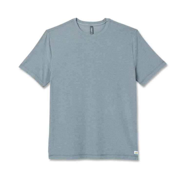 Vuori Strato Tech Tee - Men's, DUSTY-BLUE-HTR, V126